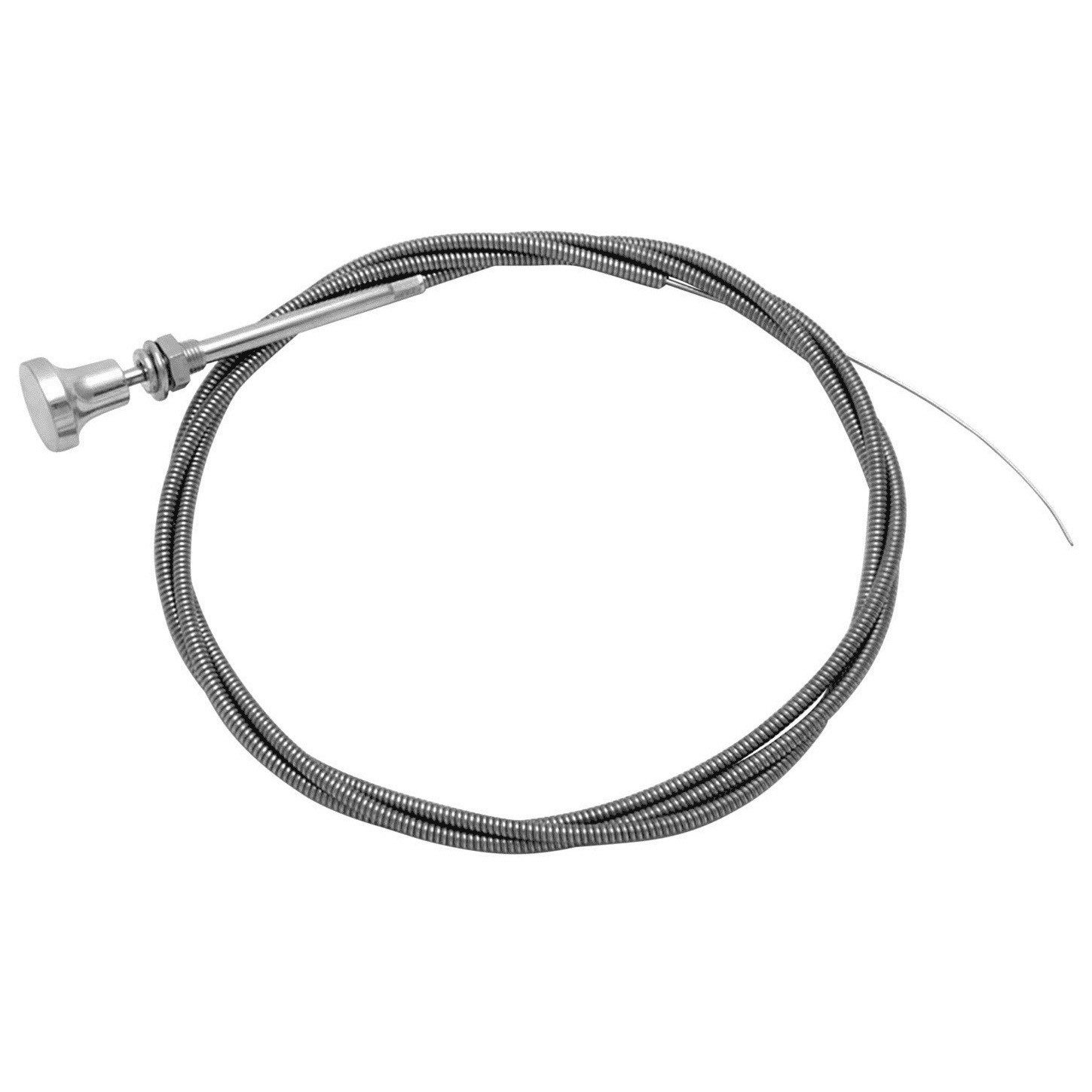 Choke Cable With Billet Knob 72" / 6' / 6 Ft Installs in 3/8" dia Mounting Hole