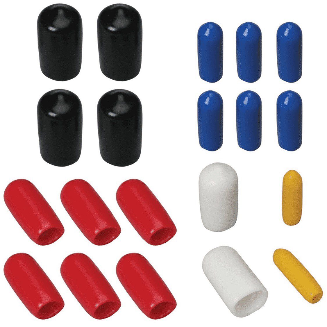Vacuum Line Caps - 20 Piece Coloured Cap Assortment