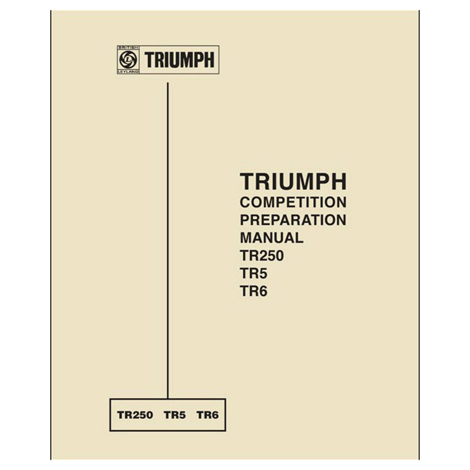 Triumph TR5, TR6 & TR250 Competition Preparation Manual