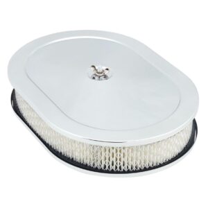 12" x 2" Chrome Oval Air Cleaner