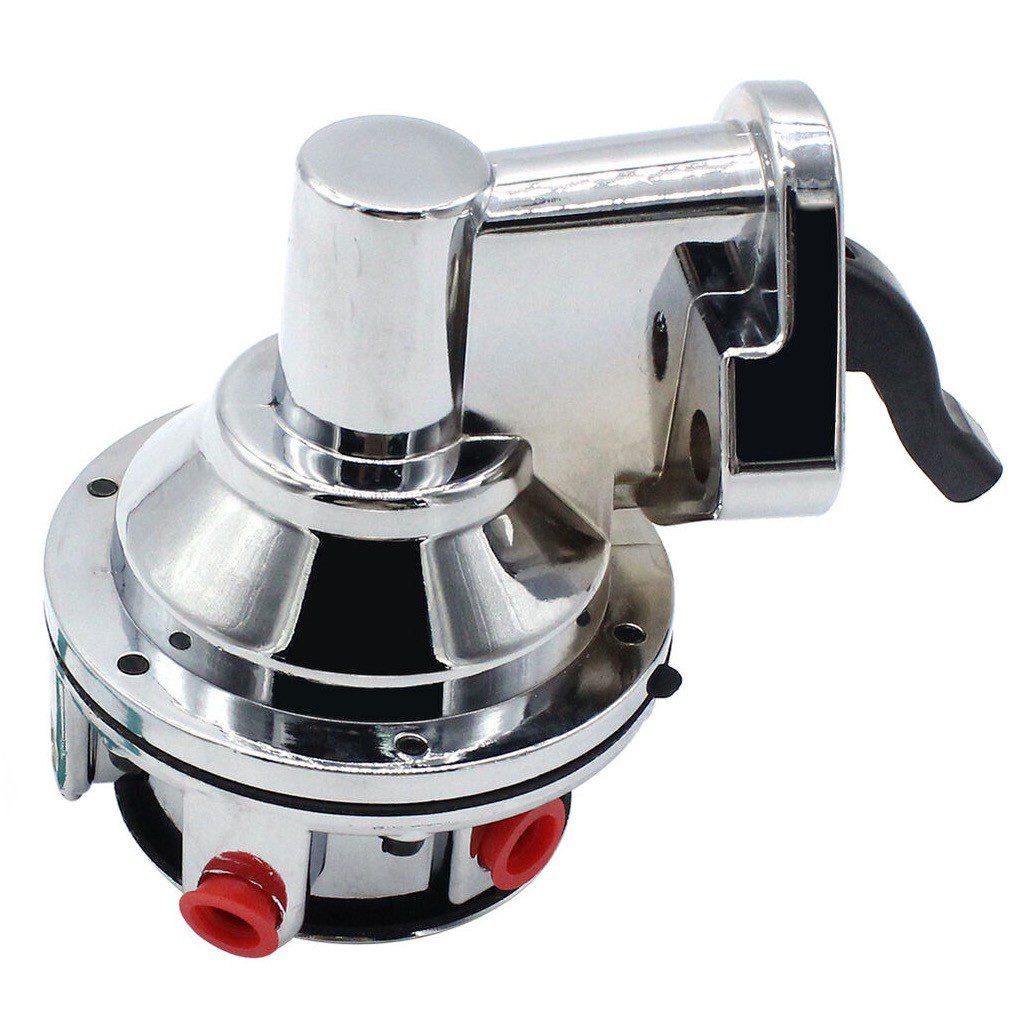 Chrome Mechanical Fuel Pump - SB Small Block Chevy 265-400