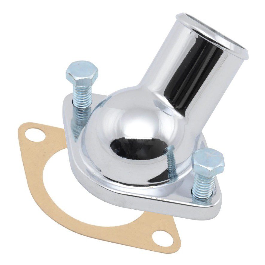 Chrome Gasket Style Water Neck / Thermostat Housing - Early SB Chevy V8 1955-64