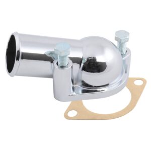 Chrome Gasket Style Water Neck / Thermostat Housing - Chevy V8 1969 & Up