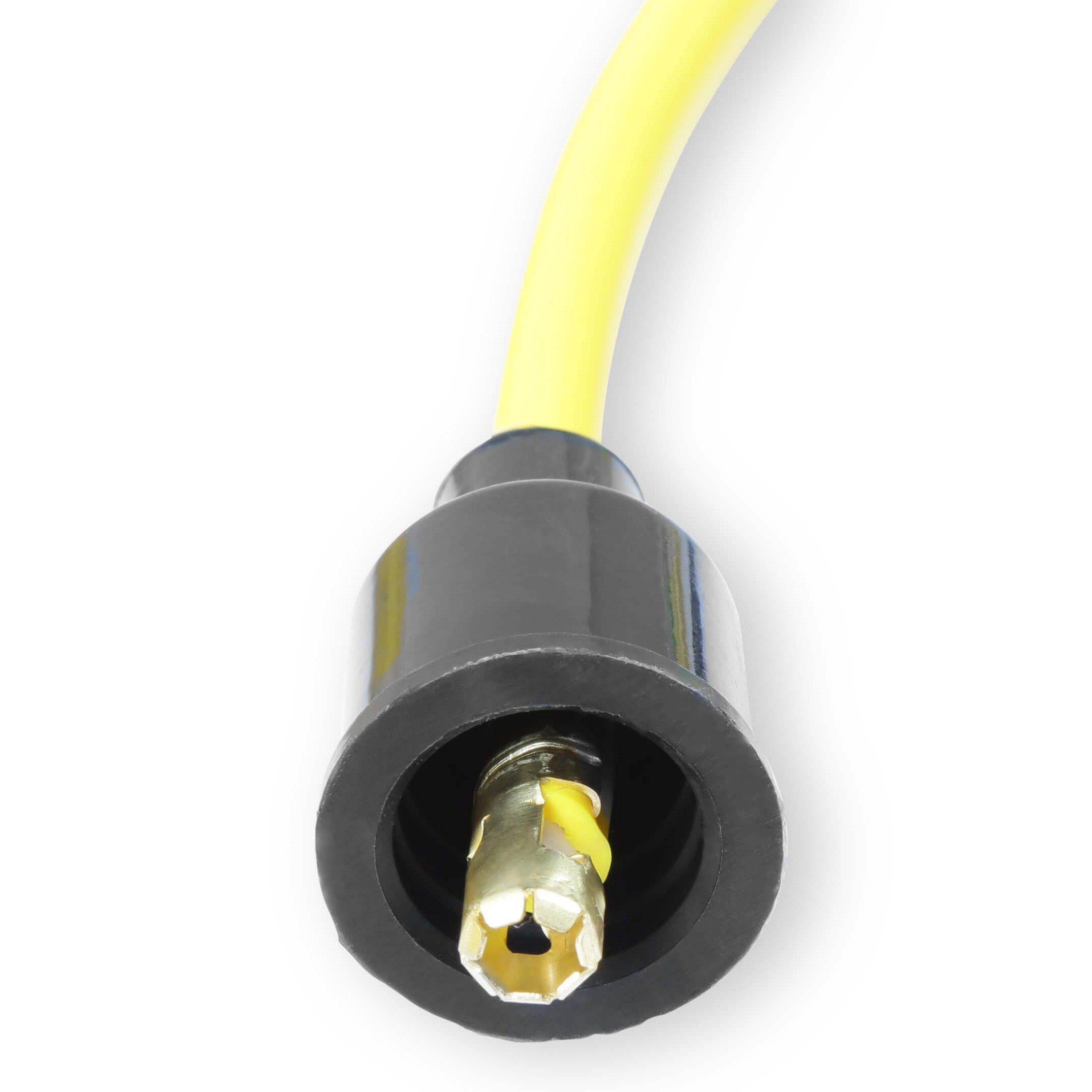 Accel 4038 Super Stock Universal 8mm Spark Plug Lead / Wire Set - Yellow Straight Boots - Image 3