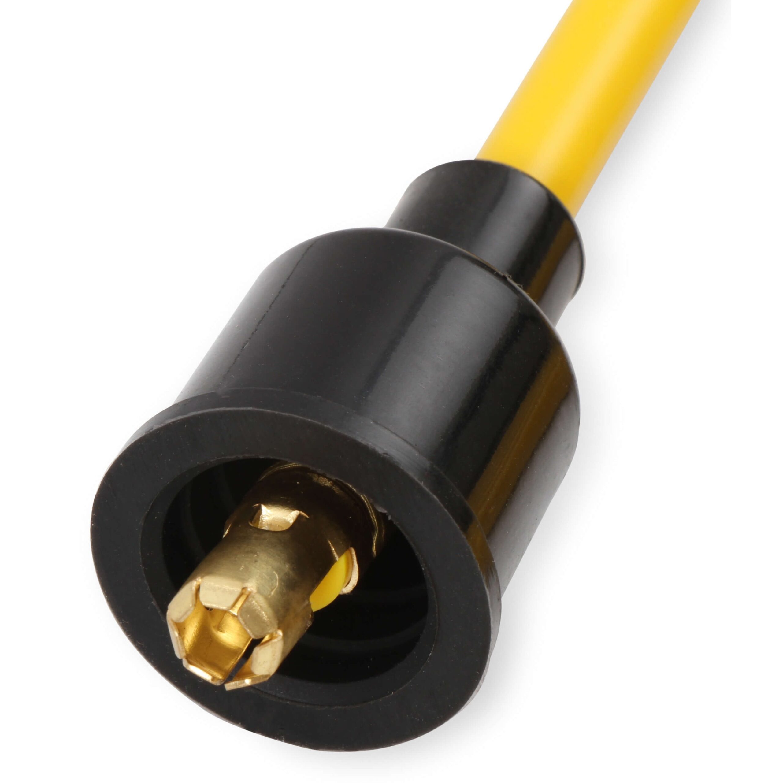 Accel 4040 Super Stock Universal 8mm Spark Plug Lead / Wire Set - Yellow Straight Boots - Image 3