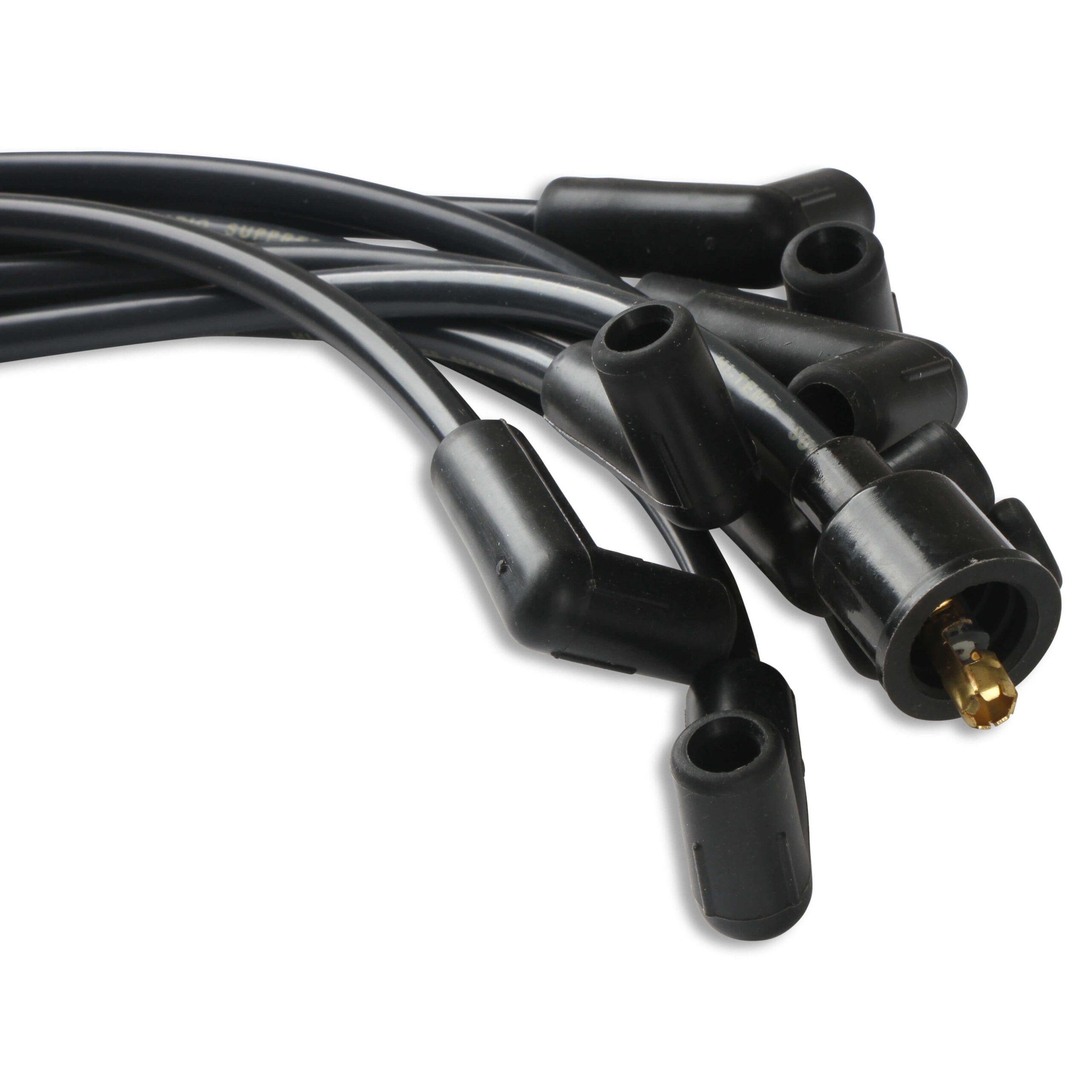 Accel 4041K Super Stock Universal 8mm Spark Plug Lead / Wire Set - Black 90° Boots - Image 2