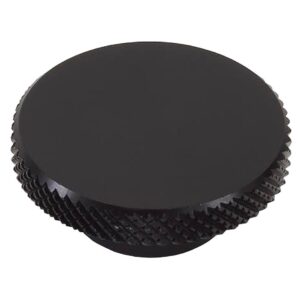 Edelbrock 4219 Black Anodized Knurled Air Cleaner Nut - 1-1/4" Diameter