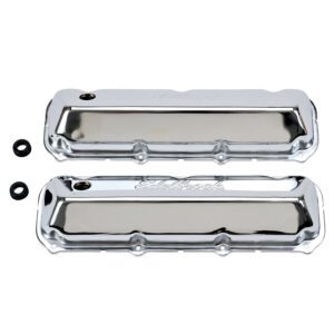 Edelbrock 4463 Signature Series Chrome Valve Covers For Ford 429 / 460 V8