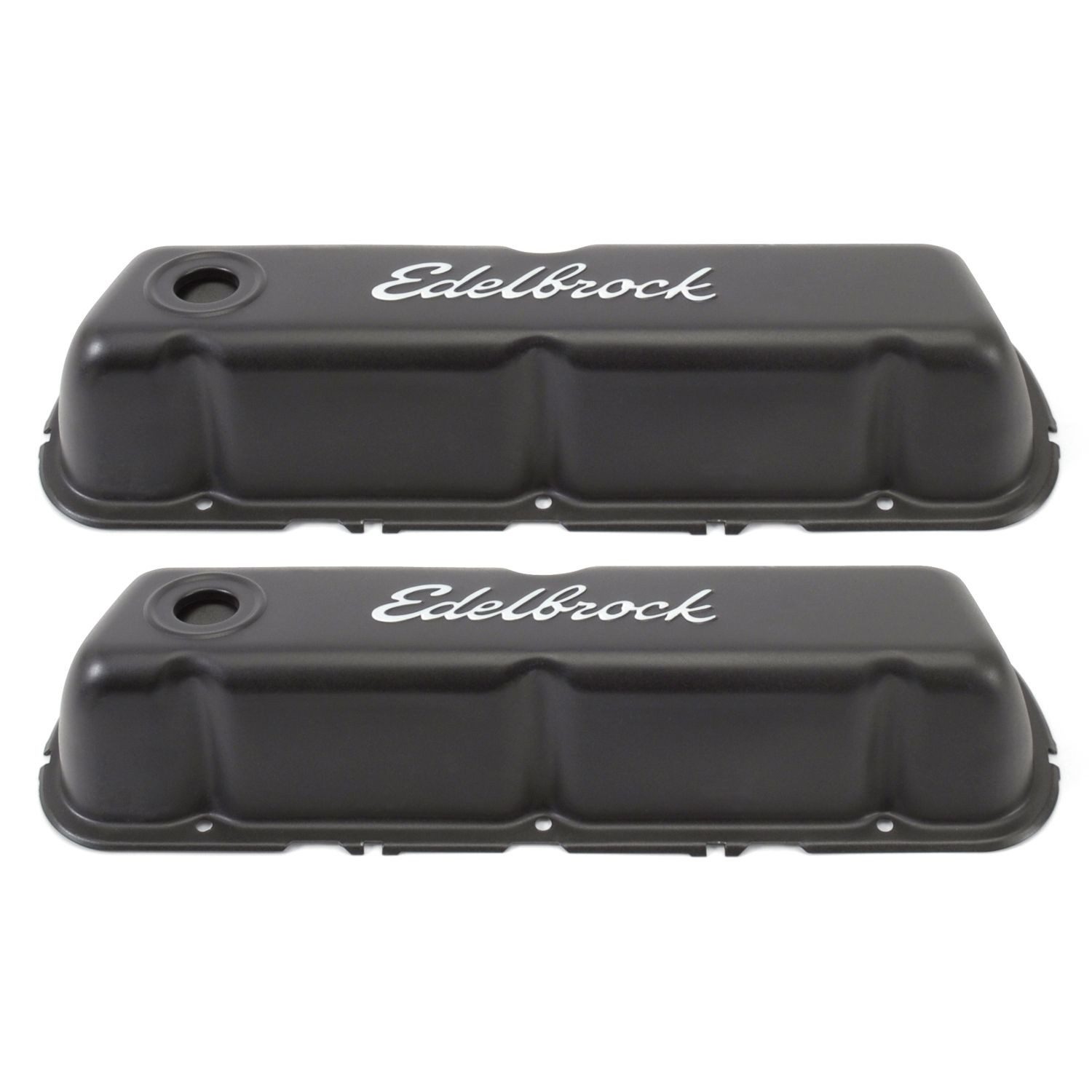 Edelbrock 4603 Signature Series Black Valve Covers For Ford 260, 289, 302 (Not Boss) & 351W