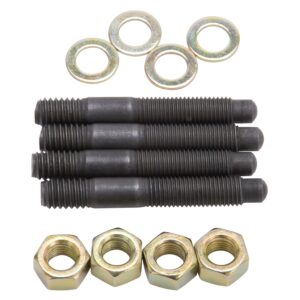 Edelbrock 8060 Carb Stud Kit - Black Oxide Bullet Nosed - 5/16"-18 x 2"