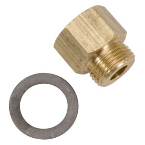 Edelbrock 8090 Inverted Flare Fuel Line Fitting - 3/8" Inlet - 5/8"-20 Thread