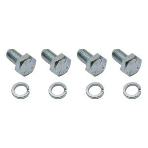 Chevy Water Pump Pulley Bolts - 5/16"-24 - Grade 5 Zinc Treated Steel - 4 Pack