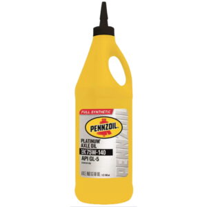 Pennzoil Platinum 75W-140 API GL-5 Full Synthetic Gear Lubricant / Axle Oil - US Quart / 946 ml
