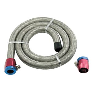 Mr Gasket 1526 Braided Steel Fuel Line Kit - 3/8 inch x 3ft.