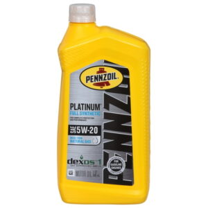 Pennzoil Platinum 5W-20 Full Synthetic Engine Oil - US Quart / 946 ml