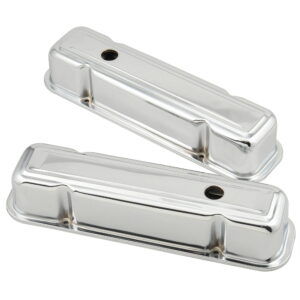 Mr Gasket 9805 Chrome Valve Covers Tall Style - Fits Pontiac 301-455