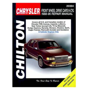 Chrysler FWD Cars 6 Cyl 1988-95 Chilton Repair / Workshop Manual - 20384