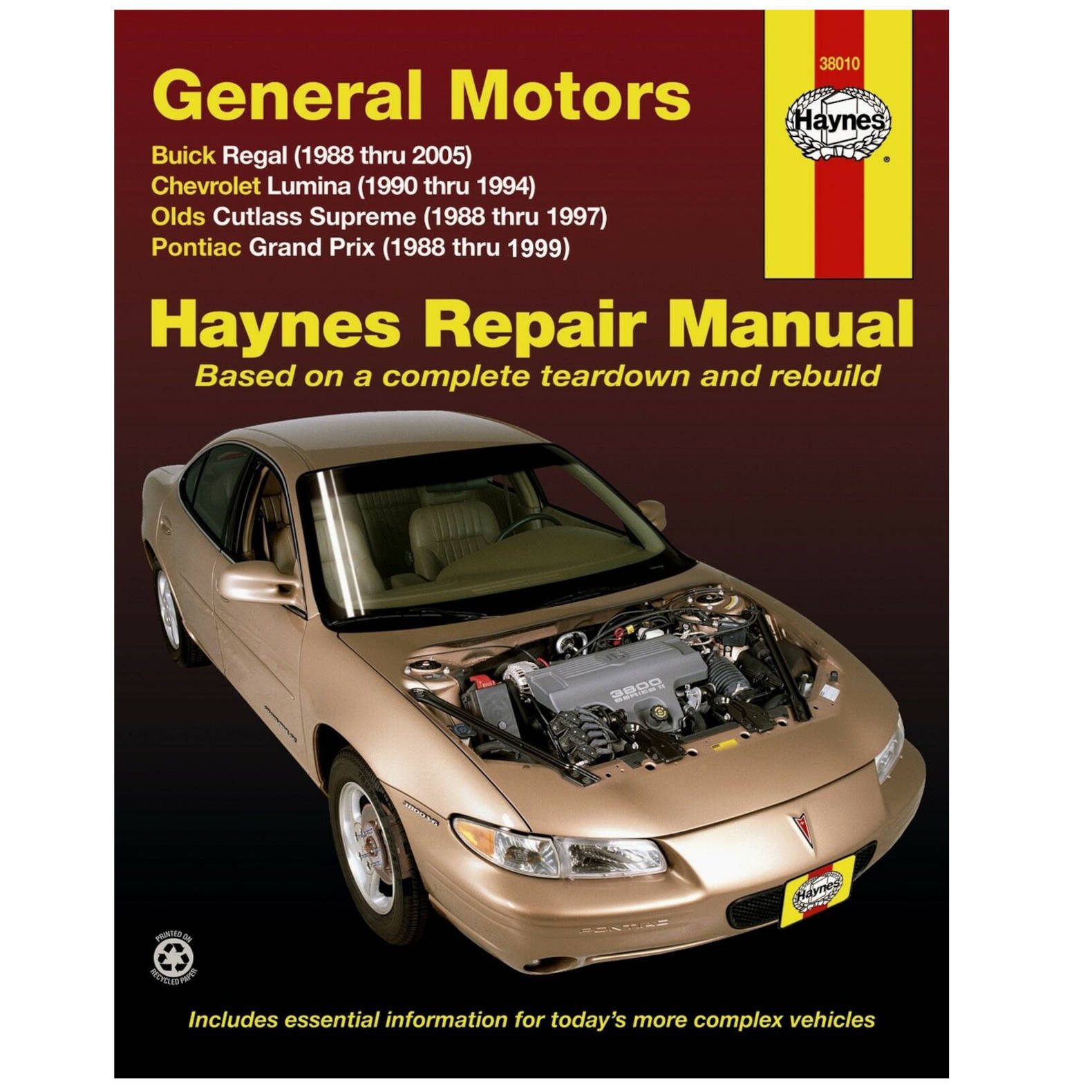 Buick Regal/ Chevy Lumina/ Olds Cutlass/ Pontiac Grand Prix Haynes Repair Manual