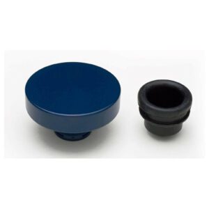 Trans-Dapt 8323 Push In Style Oil Cap Blue Powder Coated Aluminium