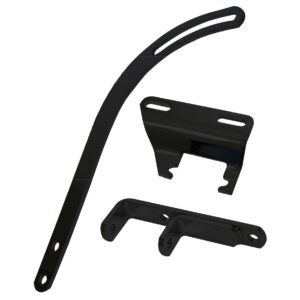 Black Header Mount Alternator Bracket Kit - SB Chevy With Short Water Pump