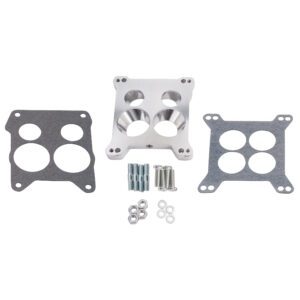 Carb Adapter Kit - Holley Square Bore to Quadra Jet Base - Ported