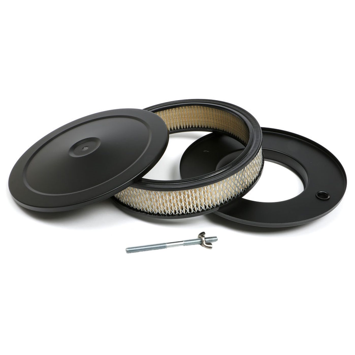 10" x 2" Black Air Cleaner / Filter Kit - Muscle Car Style