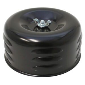 4-1/2" x 2-7/8" Nostalgic Black Louvered Style Air Cleaner / Filter Kit