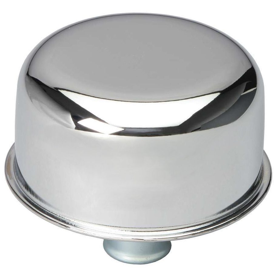 Chrome Valve Cover Breather - 3/4" Neck - Push In / Push On Style
