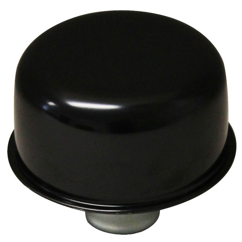 Black Valve Cover Breather - 1" Neck - Push In / Push On Style
