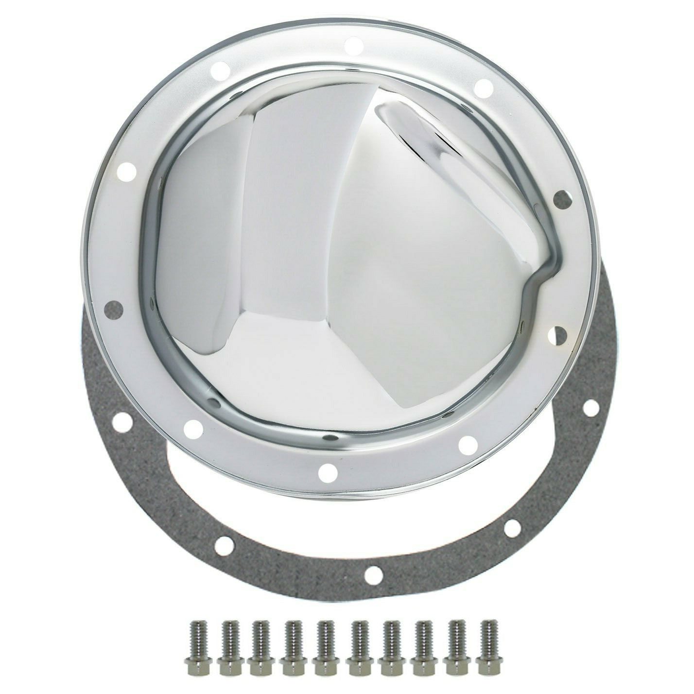 Chrome 10 Bolt Differential Cover Kit - 1964-72 Intermediate, 1967-72 Camaro K, G, C, & B Axles