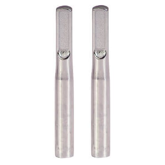 Chrome Headless Door Lock Knobs - Long Style - For American Cars - Pack Of 2