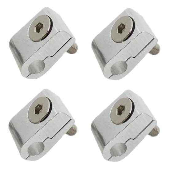 Hose / Wire Single Hole Clamps 3/16" / 4.5mm - Pack Of 4