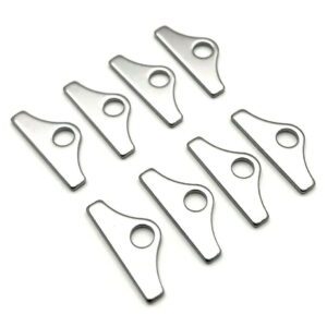 Chrome Valve Cover Hold Down Tabs - Pack Of 8