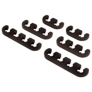 Black Deluxe Plastic Ignition Lead / Wire Separators - Fits Up To 9mm Leads / Wires