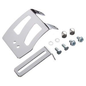 Chrome Carb Throttle Cable Bracket Kit - Small Block Chevy