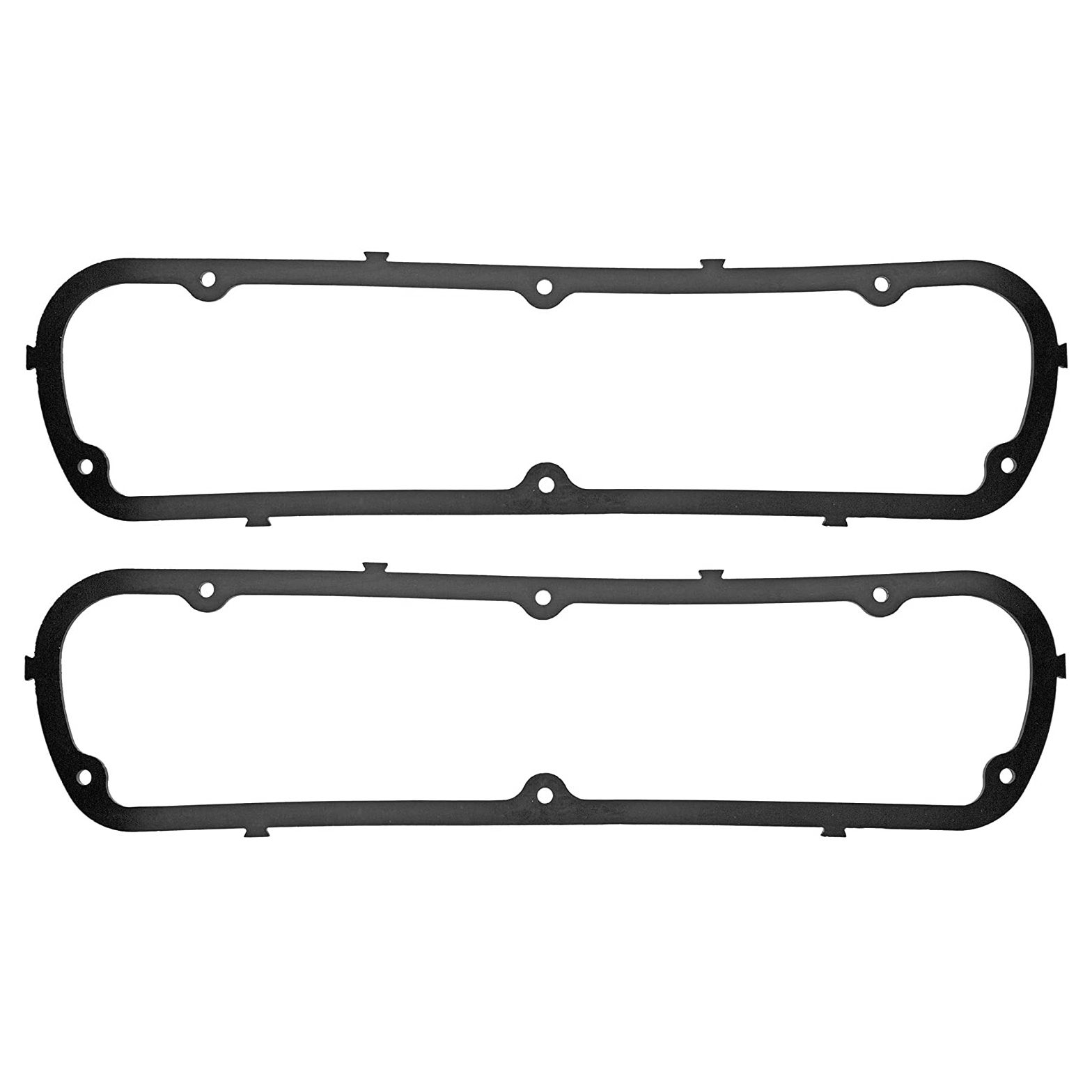 SB Ford 289-351W Valve Cover Gaskets - Black Rubber With Steel Inner Core