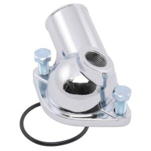 Chrome O-Ring Style Ported Water Neck / Thermostat Housing SB & BB Chevy 1966-75