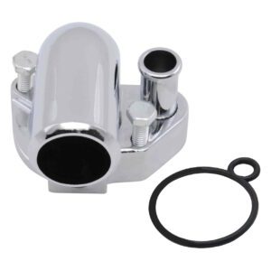 Chrome O-Ring Style Water Neck / Thermostat Housing - Ford Mustang V8 1979 Up