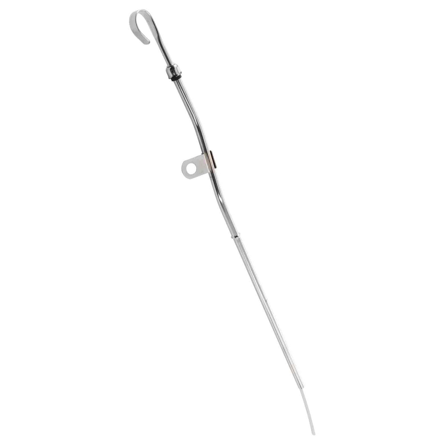 Chrome Engine Oil Dipstick & Tube - 1970-79 Ford 351C Cleveland