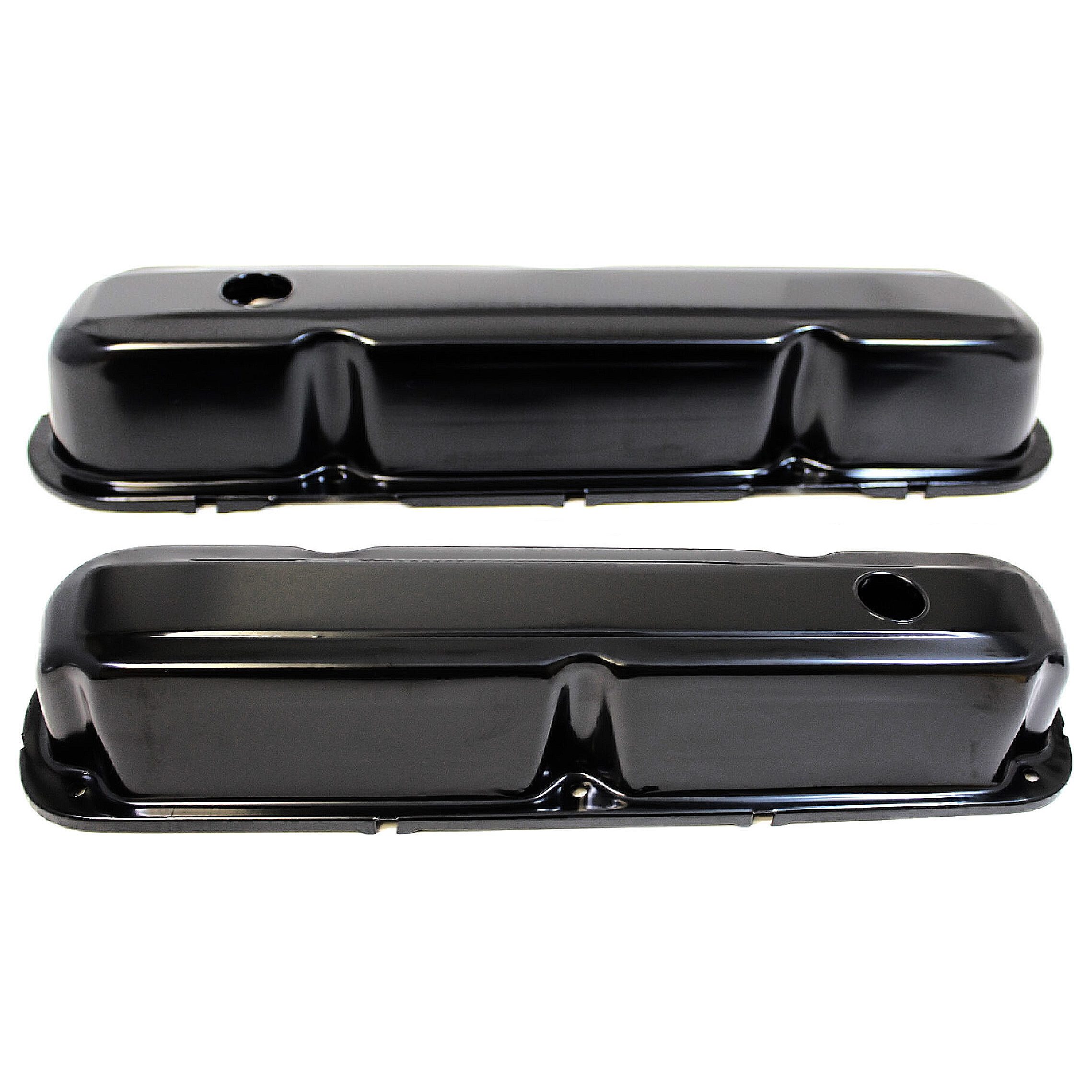 Black Valve Covers - Small Block Chrysler 318-360 V8 - OEM Style 1967-91