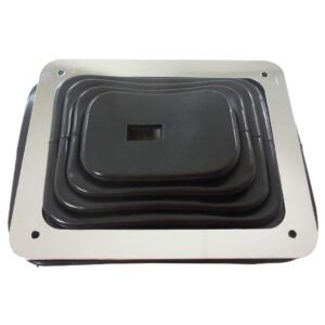Small Rubber Shifter Boot With Chrome Trim - Fits Most GM Columns
