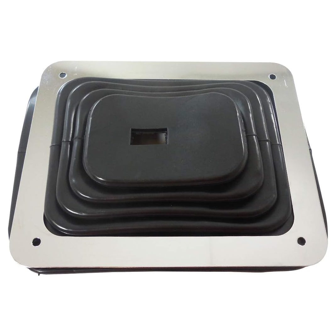Small Rubber Shifter Boot With Chrome Trim - Fits Most GM Columns