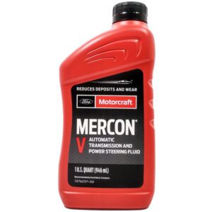 Ford Motorcraft Mercon V Automatic Transmission and Power Steering Fluid, 1 U.S Qt / 946ml