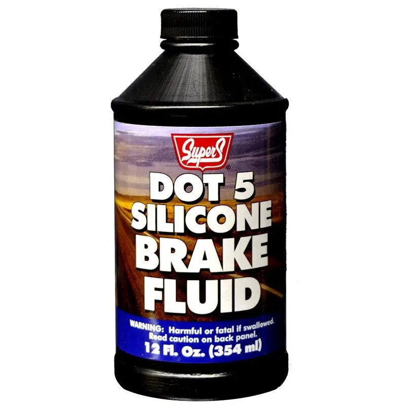 Super S DOT 5 Silicone Brake Fluid, 12 fl. oz / 354ml
