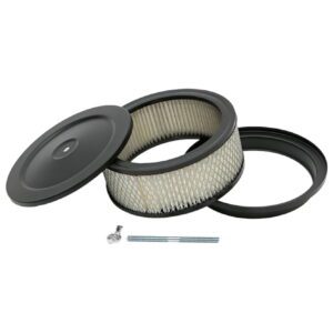 6-3/8" x 2-1/2" Black Air Cleaner / Filter Kit - Muscle Car Style