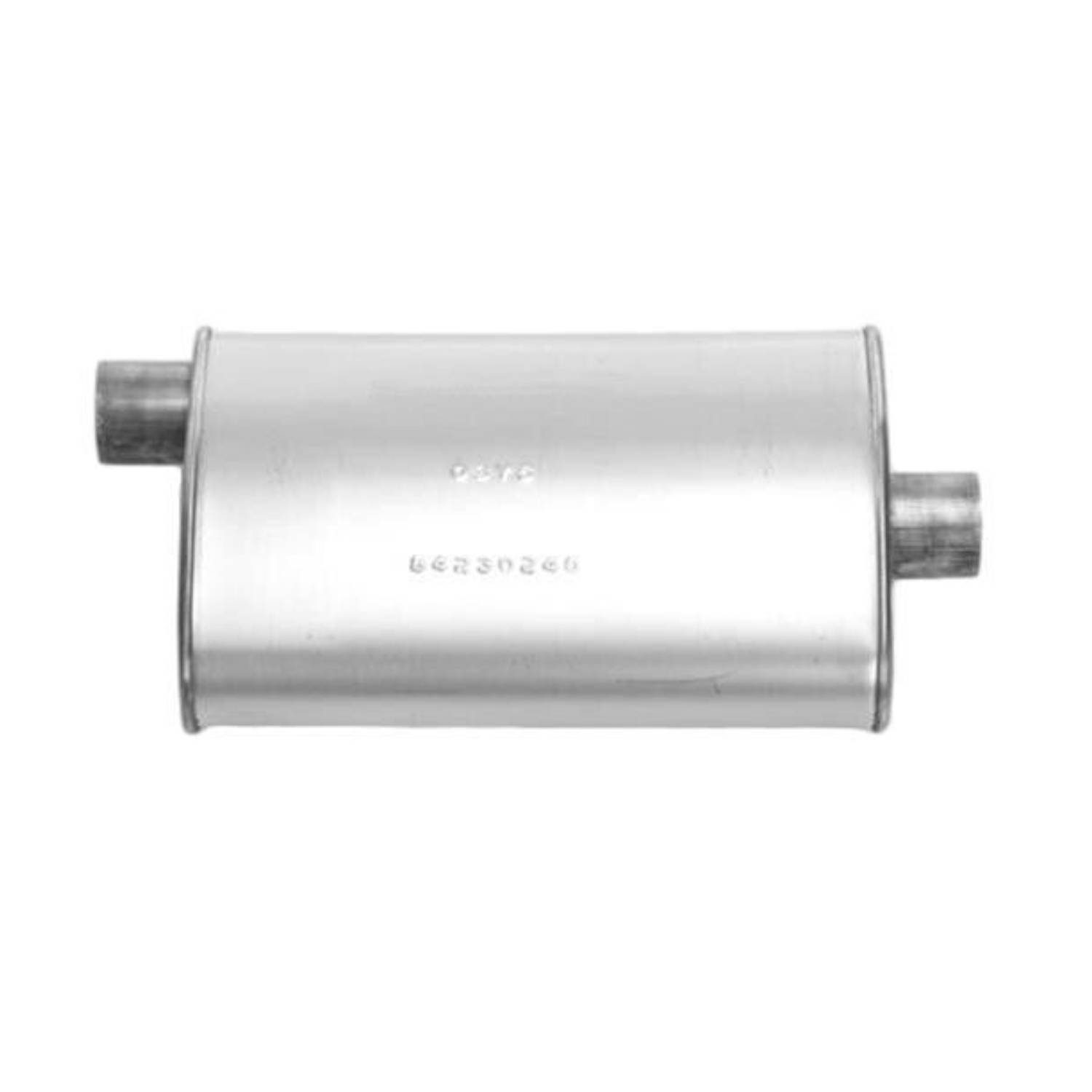 Turbo Muffler 4 1/4″ x 8 3/4″ Oval 2" Offset Centre