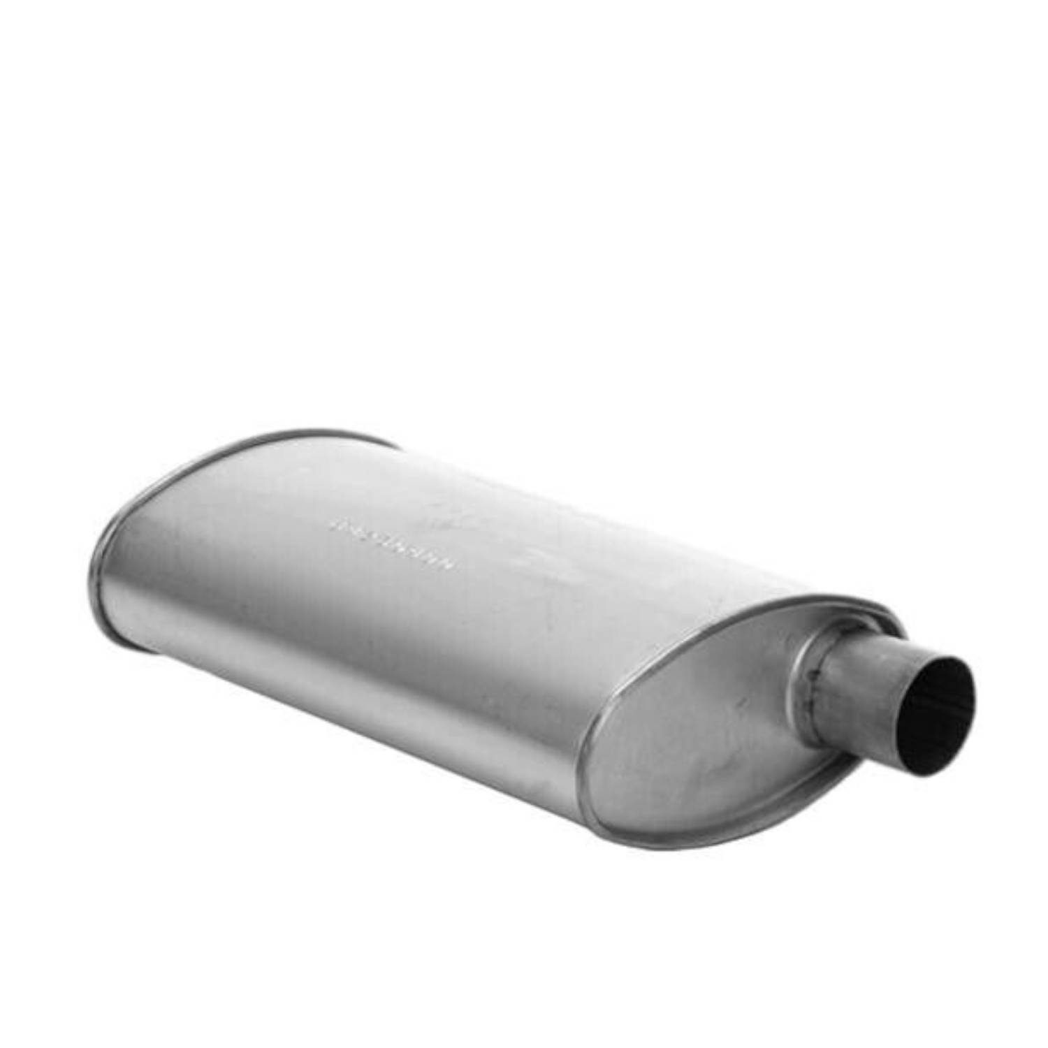 Turbo Muffler 4 1/4″ x 8 3/4″ Oval 2 1/4" Offset Centre - Image 2