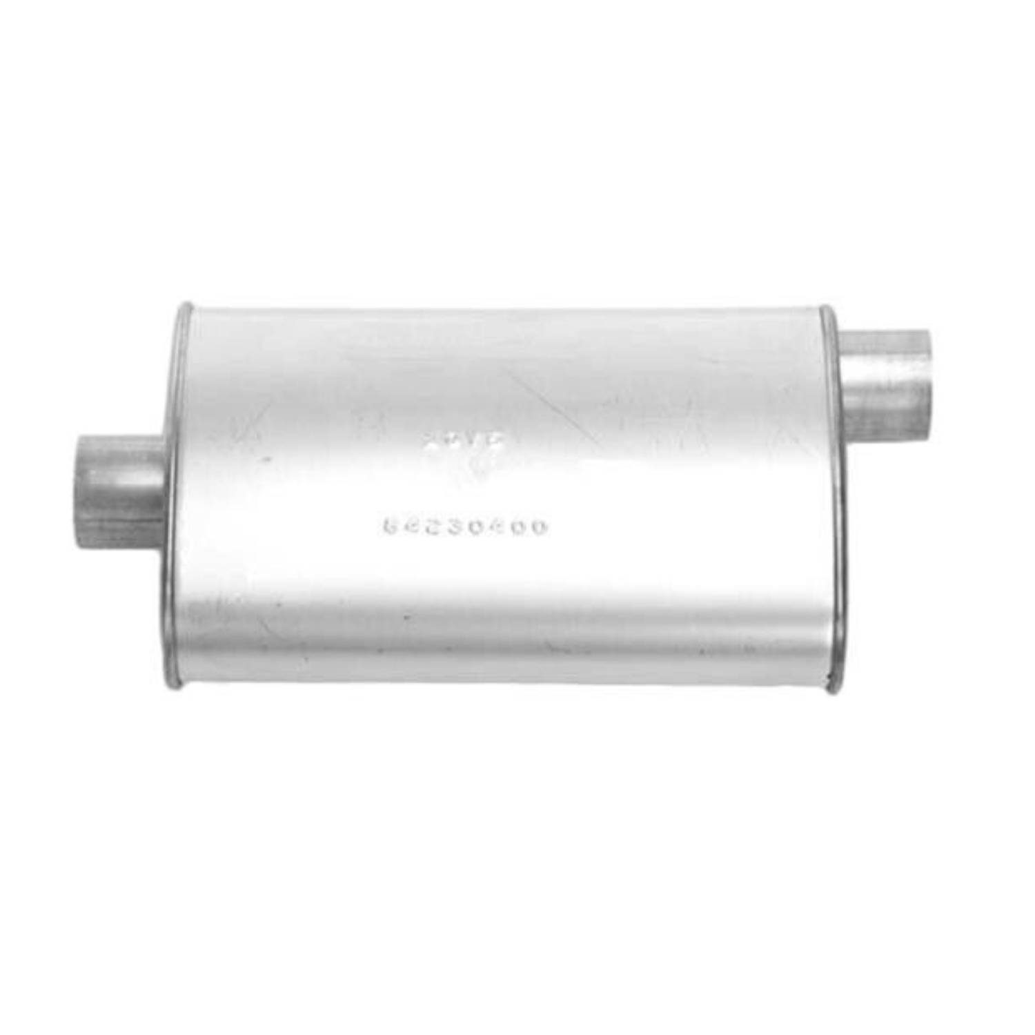 Turbo Muffler 4 1/4″ x 8 3/4″ Oval 2 1/4" Offset Centre