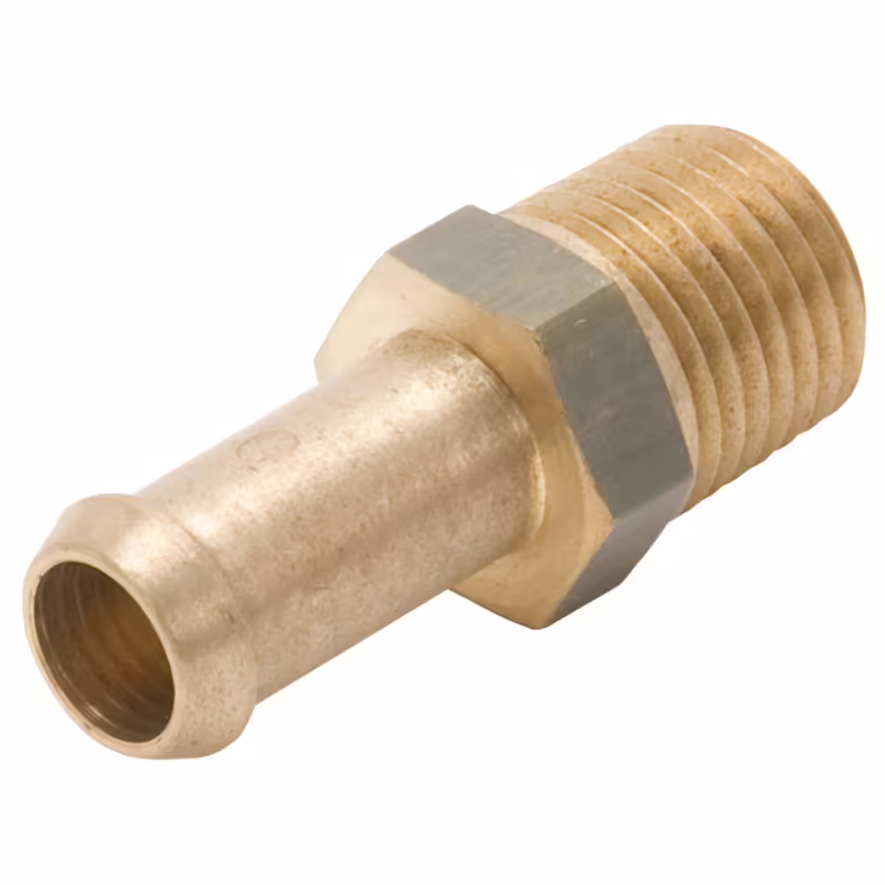 Edelbrock 8080 Carb Hose Fitting 1/4-18 NPT With 3/8" Barb