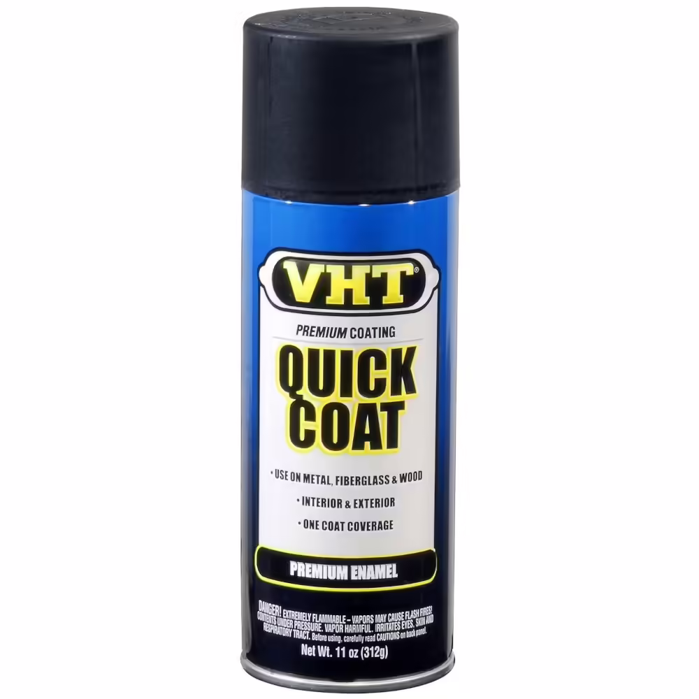 VHT SP510 Flat Black Quick Coat Acrylic Enamel Spray Paint